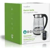 Nedis KAWK320EGS virdulys elektrinis 1,7 l 2200 W Nerūdijantis plienas, Permatomas