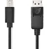 Nedis laidas Nedis CCGL37400BK20 DisplayPort laidas 2 m Mini DisplayPort Juodas