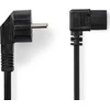 Nedis maitinimo kabelis Nedis CEGL10020BK20 maitinimo kabelis juodas 2m tipas F IEC 320 maitinimo kištukas