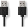 Nedis USB-A – USB-A USB laidas 3 m juodas (CCGT60000BK30)