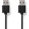Nedis USB-A – USB-A USB laidas 3 m juodas (CCGT60000BK30)
