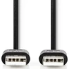 Nedis USB-A – USB-A USB laidas 3 m juodas (CCGT60000BK30)