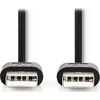 Nedis USB-A – USB-A USB laidas 3 m juodas (CCGT60000BK30)
