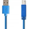 Nedis USB-A – USB-B USB laidas 3 m mėlynas (CCGP61100BU30)