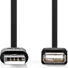Nedis USB kabelis 16 deb. USB-A - USB-A 1 m juodas (CCGL60010BK10)