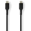 Nedis USB kabelis Nedis CCGL60710BK20 USB kabelis USB 2.0 2m USB C juodas
