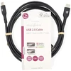 Nedis USB kabelis Nedis CCGL60710BK20 USB kabelis USB 2.0 2m USB C juodas