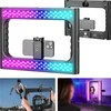 Neewer Lampa LED 20W RGB Klatka GRIP Laikiklis Telefonas ISO 1/4 Sterowanie Bluetooth / A111