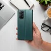 Dėklas Flip case for Realme 14 5G Smart Magneto dark žalias