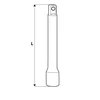 Ilgiklis NEO 1/2", 250 mm
