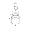 Šešiakampė galvutė Neo 3/4", 60mm