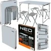 Neo Tools Rinkinys Kempingo komplektas: stalas ir 4 kėdės, sulankstomos į lagaminą