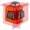 Neo lazerinis 15 m ilgio 3D plokštuminis lazeris, raudonas, 360° trijose plokštumose, su dėklu ir magnetiniu laikikliu