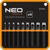 Neo Tools 9 skylmušų rinkinys, skersmuo 2,5–10 mm, oksfordo maišelis