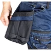 Neo Tools Džinsinės darbo kelnės, su Cordura sutvirtinimais, nuimamomis kišenėmis, tamsiai mėlynos, M dydis