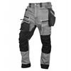 Spodnie Kelnės Džinsinės darbo kelnės, sutvirtintos „Cordura“ audiniu, nuimamos kišenės dėklams, pilkos, XXXL dydis