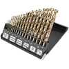 Grąžtas Wiertła HSS-Co metalo grąžtai 1,0–10,0 mm, 19 vnt. rinkinys