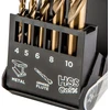 Grąžtas Wiertła HSS-Co metalo grąžtai, 4,0–10 mm, 5 vnt.