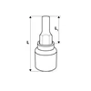 NASADKA IMBUS 1/2" 14x55mm NEO 08-776