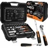 Raktinis NEO TOOLS 10-019 1/4" ir 3/8" Lizdų Rinkinys (46 vnt.)