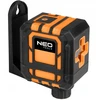 Neo Tools 20 m kryžminis lazeris su dėklu ir magnetiniu laikikliu, raudonas