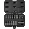 Varžtų ištraukimo lizdas NEO 11-920, 1/2", 16 vnt. rinkinys (su susuktu profiliu)
