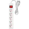 Przedłużacz Prailginimo laidas 1,5 m, 3 x 1,5 mm2, 5G, baltas, ĮJUNGTA/IŠJUNGTA