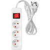 Przedłużacz Prailginimo laidas 3 m, 3 x 1,5 mm2, 3G, baltas, ĮJUNGTA/IŠJUNGTA
