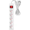Przedłużacz Prailginimo laidas 3 m, 3 x 1,5 mm2, 5G, baltas, ĮJUNGTA/IŠJUNGTA