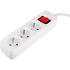 Przedłużacz Prailginimo laidas 5 m, 3 x 1,5 mm2, 3G, baltas, ĮJUNGTA/IŠJUNGTA