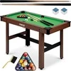 9 Neo-Sport Biliardo stalas 122 x 61 x 76 cm NS-807 tamsiai rudas