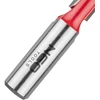Neo Tools Ilgas dviejų griovelių galinis freza, TCT, 10 x 50 mm, 8 mm kotas