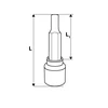Prailginta sukimo galvutė Neo Torx 1/2", T20 x 100mm