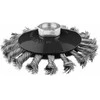 Szczotka Vielinis diskinis šepetys, lenktas, 115 mm, susukta viela, INOX, M14