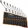 Neo Tools Klucze Raktai su išlenktais žiedais, 6–32 mm, 12 vnt. rinkinys