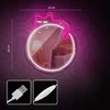 Neon MIRROR LED SLEEPING CAT baltas rožinis FMNE03 Forever Light