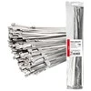 Nerūdijančio plieno metaliniai kabelių raiščiai 7,9x600 mm 100 vnt. amio-04327