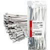 Nerūdijančio plieno metaliniai kabelių raiščiai 4,6x250 mm 100 vnt. amio-04322