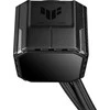 ASUS TUF Gaming LC III 360 ARGB LCD procesorius „viskas viename“ skysčio aušintuvas 12 cm Juodas 1 vnt.