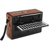 Nešiojamas retro radijas „EcoBox“ Netta su saulės baterija (Ecobox)