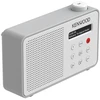 Nešiojamasis radijas JVC Kenwood CR-M25DAB DAB Plus – automatinis saugos įspėjimas – baltas ir sidabrinis
