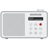 Nešiojamasis radijas JVC Kenwood CR-M25DAB DAB Plus – automatinis saugos įspėjimas – baltas ir sidabrinis