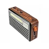 Nešiojamasis radijas LTC PS Liwa Retro su saulės baterija (MK-193BT), FM, Bluetooth, USB, SD, AUX, USB lempa, pilkas
