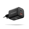 AXAGON ACU-PQ100, GaN tinklo įkroviklis 100 W, USB-A + USB-C, PD3.0/PPS/QC4+/SFC2.0/Apple, juodas