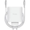 Nešiojamojo kompiuterio maitinimo adapteris Trust GaN Įkroviklis MAXO 100W 2-Port, USB-C, balta