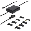 Nešiojamojo kompiuterio maitinimo adapteris Nedis 100 W, 5 A, (NBAU100110BK)