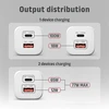Nešiojamojo kompiuterio maitinimo adapteris Axagon GaN kroviklis jungiama į tinklą 100W, USB-A + USB-C, PD3.0/PPS/QC4+/SFC2.0/Apple, balta (ACU-PQ100W)