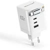 REALPOWER GaN Charger 100W baltas, 100 Watt,3xType-C,1x USB-A