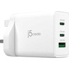 J5Create 65W GAN USB-C 3-PORT CHARGER/UK Baltas