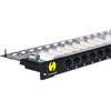 NETRACK 104-11 patch panel 19inch 24-jungtys kat. 6 UTP 0 5U su lentyna